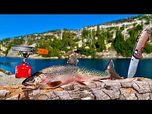 HIGH ALTITUDE Mountain Trout Fishing!!! SOLO BACKPACKING Pt. 2 (Catch & Cook)