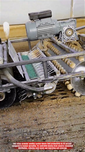 Innovative Granular Seeding Rotary Machine System: Best Uniform Spread Action