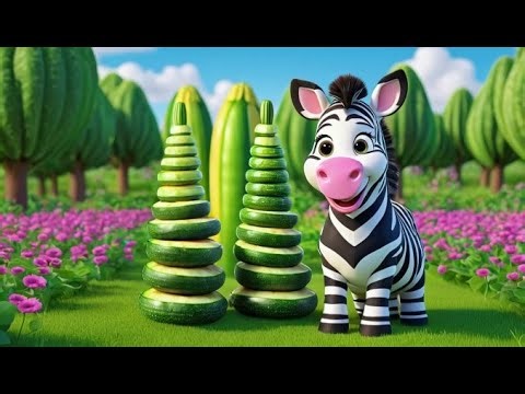 The Zebra Who Loved Zucchini | Fun Nursery Rhyme Song for Kids