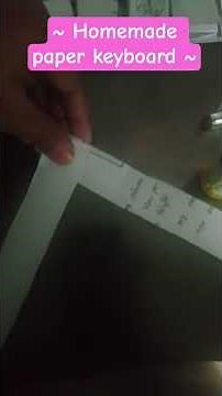 how to make homemade paper keyboard