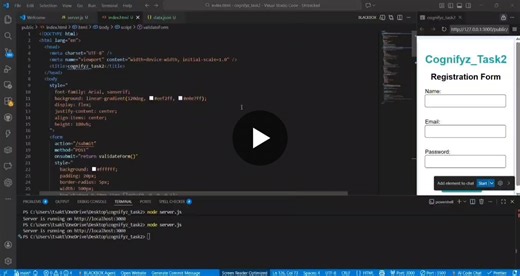 #cognifyztechnologies #cognifyz #cognifyztech #fullstackdevelopment #javascript #nodejs #webdevelopment #internshipproject #learningbydoing | Rubika Devi