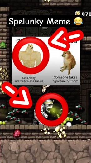 Spelunky HD Shopkeeper Meme #spelunky #meme #funnypictures