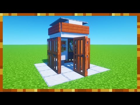 Minecraft Tutorial: How To Make A Phone Box "Quick Builds"