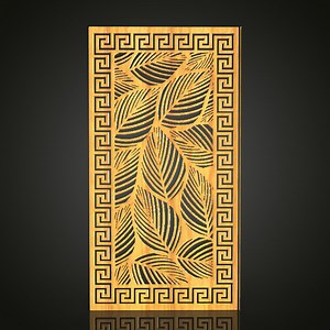 Tropical Leaf Panel STL File - CNC Router Engraving Art - Etsy