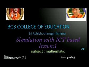 5E Lesson plan|Simulation with ICT based mathematics lesson plan