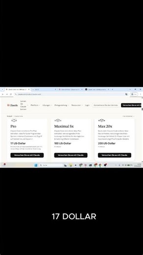 Was kostet Claude Code 20 Sek Free, Pro, API #claudecode #ki #anthropic #kitools #programmieren