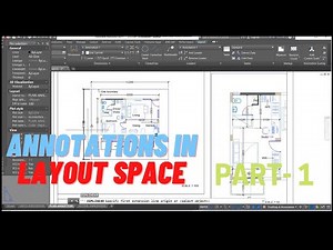Annotation in Autocad in Paper space and Model space | Annotation scale | Annotation in layout space