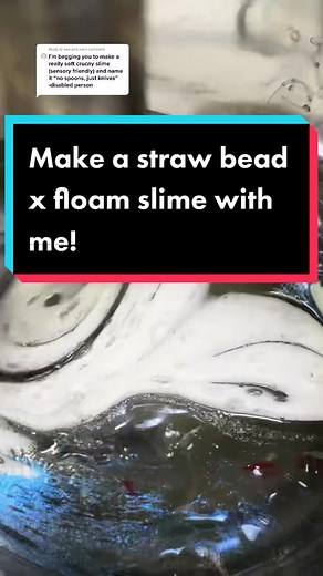 How to Make Crunchy Slime with Straw Beads | Slime Tutorial