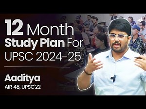 ‪@IASAaditya‬ AIR 48's 12-month Detailed Study Plan for UPSC 2024-25 #prelims