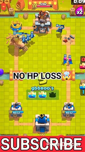 No HP Lost Challenge 🔥 Clash Royale Insane Defense!#clashroyale #shorts #viral