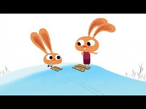 Mister Rabit. The Sledge. Children's Animation Series