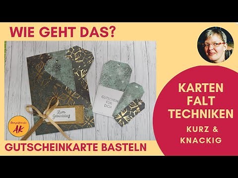 DIY Wie geht das? Double Folded Pocket Card basteln - kurz & knackig Stampin'Up! Anleitung Tutorial