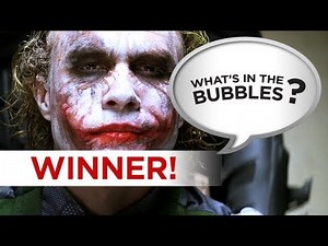 What's in the Bubbles Winner! - The Dark Knight - Can you do better? Go To WhatsInTheBubbles Channel