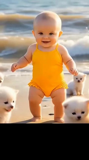 cute baby & cat 🐈 dancing #cat #cutecat #dancing