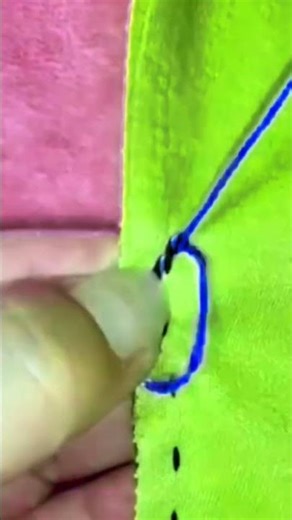 very easy needle thread embroidery hack #hack #embroidery #embroiderydesign