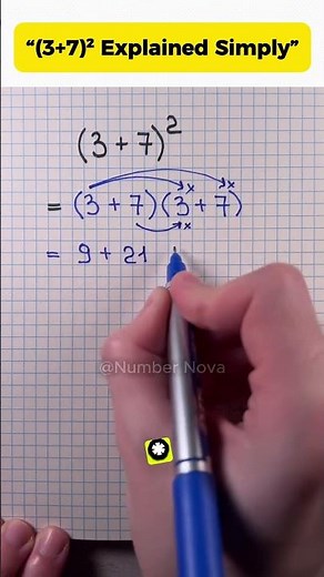 (3-7)² Explained Simply #usa #maths #matheducation #knowledge #mathhelp #mathstricks #education