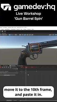 Unity Animation: Gun Barrel Spin