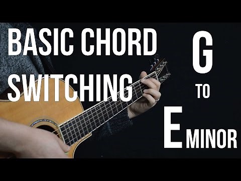 Chord Switching Practice - G to Em | Easy Beginner Guitar Lessons