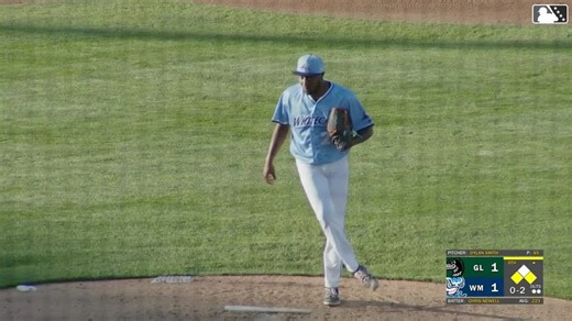 Dylan Smith registers his eighth strikeout