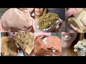 Clay eating/chalk with paste /relaxing sound/ASMR BY #SWEET CHALK