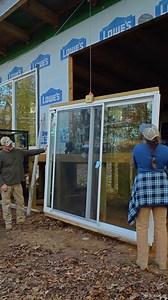 10K views · 41 reactions | Large Patio Door Installation #cabinbuild #doors #patiodoors #doorinstall | Tony's Tractor Adventure Homestead | Facebook