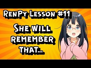 How to make a character remember your choice in Renpy? - RenPy for beginners #11 | Kosmo
