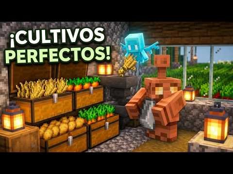 YOUR CROPS ARE ORGANIZED AUTOMATICALLY WITH THIS SYSTEM IN MINECRAFT