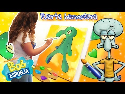 DIBUJO LA PINTURA DE CALAMARDO FUERTE HERMOSURA VIRAL(BOB ESPONJA) HOW TO DRAW CALAMARDO PAINT