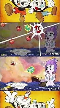 Cuphead normal x expert Cala Maria #bossfightgaming #gaming