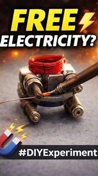 How To Generate Electricity Using Magnets | Simple DIY Generator ⚡