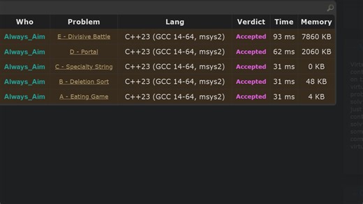【A-E 0罚时】Codeforces Round 1084 (Div.3)实况