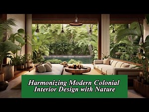 Harmonizing Modern Colonial Interior Design with Nature: A Stunning Collection