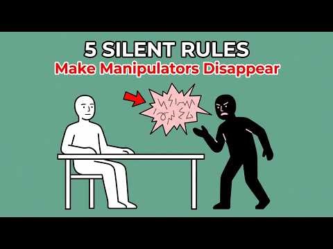 5 Silent Rules That Make Manipulators Disappear From Your Life