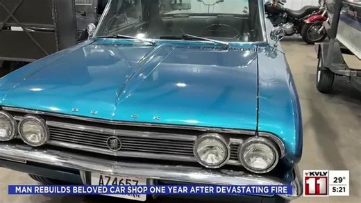 One year after fire, local car enthusiast rebuilds shop and classics | Haystack News