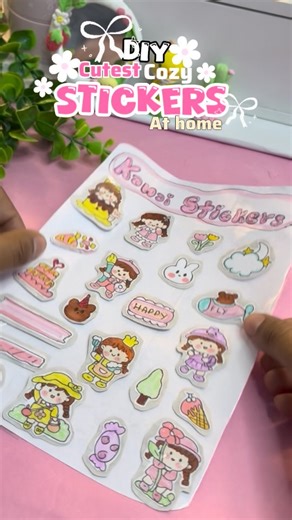 Art with sangeeta🌼 | DIY Cute Sticker Hack 😱✨ #handmade #reels #diy #virals #stickers | Instagram