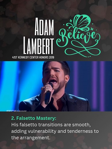Adam Lambert Performs 'Believe' at Kennedy Center Honors