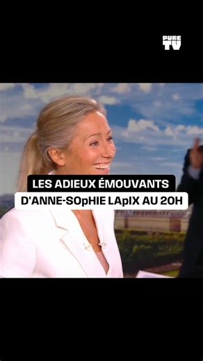 Moment d'émotion pour Anne-Sophie Lapix qui présentait hier son dernier JT de France 2 😢 | Pure TV