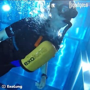This breathing device gives you “endless” air supply underwater. | GIGadgets