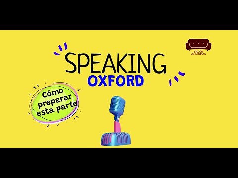 Oxford Speaking: Ejemplo + RESPUESTAS ✅