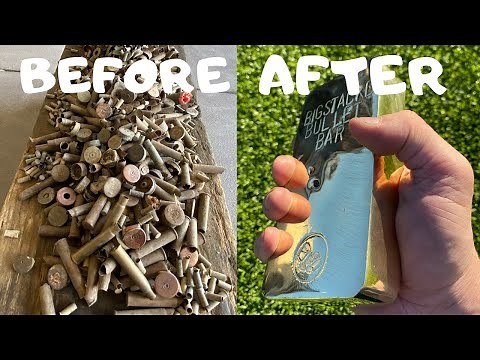 Bullet Bullion - Trash To Treasure - Melting Bulk Bullet Casings - ASMR Brass Melting