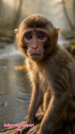 The Lonely Baby Monkey and the Kind Little Girl's Heartwarming Friendship 🐒❤️ | #shorts #youtube