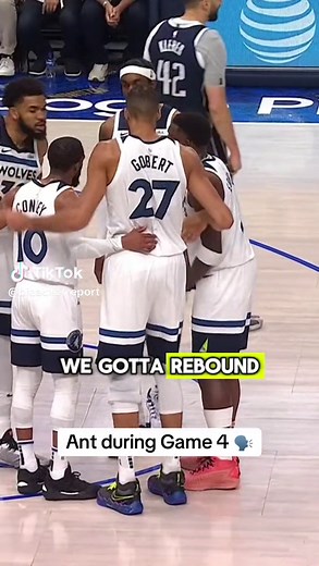 Ant trying to get his team hype 💯 #nba #basketball #anthonyedwards #timberwolves