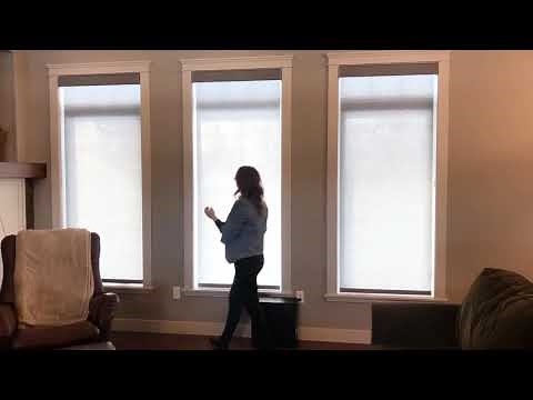 Hunter Douglas Screen Shades with the UltraGlide operation system.