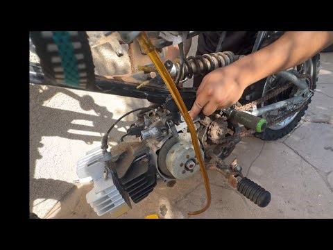 PW80 tear down part 1. Wire harness, throttle cables, motor dismount