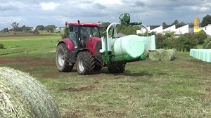 15K views · 895 reactions | The baled silage was being carted back to the yard and here it was being wrapped by Jayden Lee of Lee Brothers Contracting with a front linkage mounted McHale W-2020 round bale silage wrapper on a Case International Puma 160 CVT. | Craig's Farming Photos & Videos | Facebook