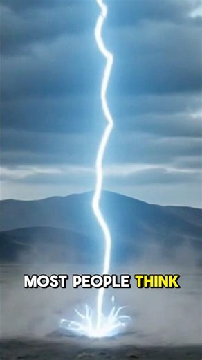 Lightning hits ground and this happens instantly ⚡ #science #shorts #facts