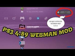 ❗ PS3 4.89 ACTUALIZACIÓN WEBMAN MOD 1.47.42 ❗
