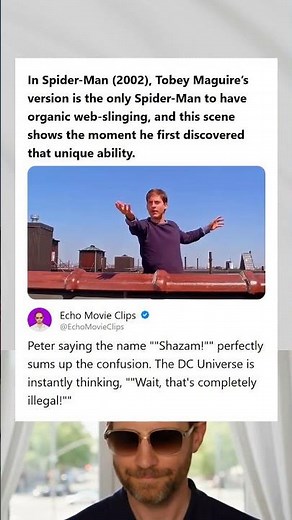 Spider-Man 2002 Tobey Maguire Discovers Organic Web-Slinging Ability