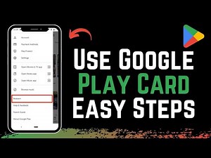 How to Use a Google Play Card