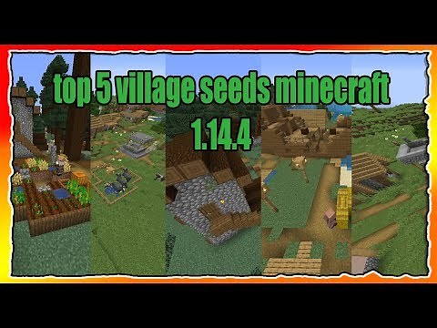 TOP 5 SEMILLAS DE ALDEAS EN MINECRAFT 1.14.4 - TOP 5 SEEDS for MINECRAFT 1.14.4 VILLAGE